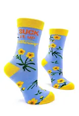 Fabdaz Suck It Up Buttercup Women's Crew Socks