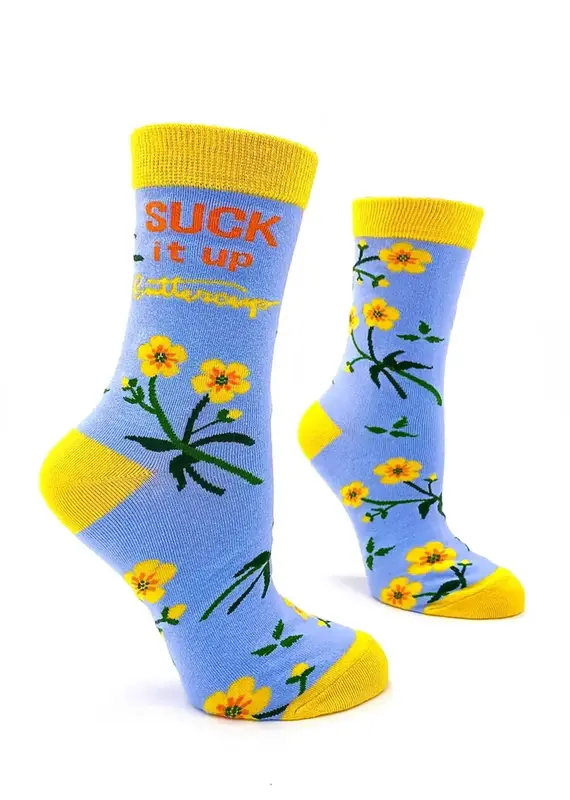 Fabdaz Suck It Up Buttercup Women's Crew Socks