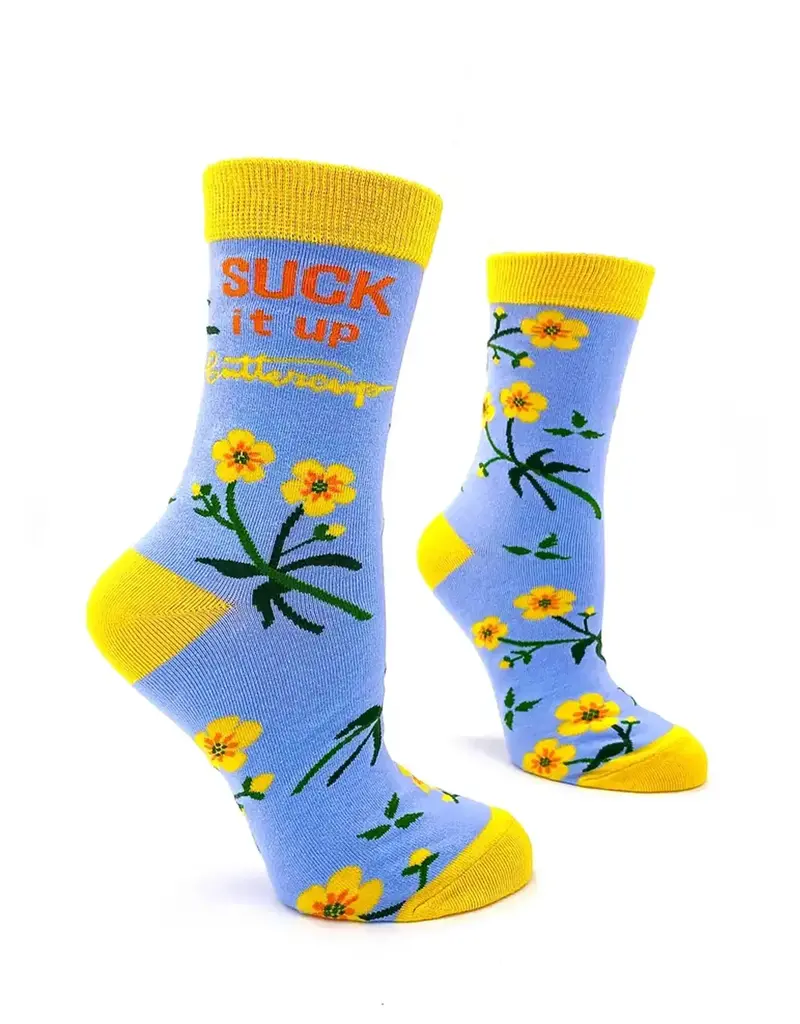 Fabdaz Suck It Up Buttercup Women's Crew Socks