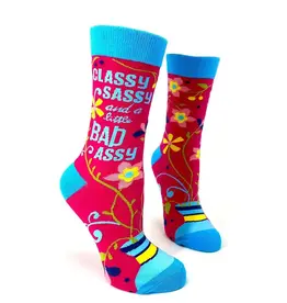 Fabdaz Classy Sassy Women's Crew Socks