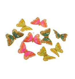World Buyers Summer Glitter Butterfly Garland