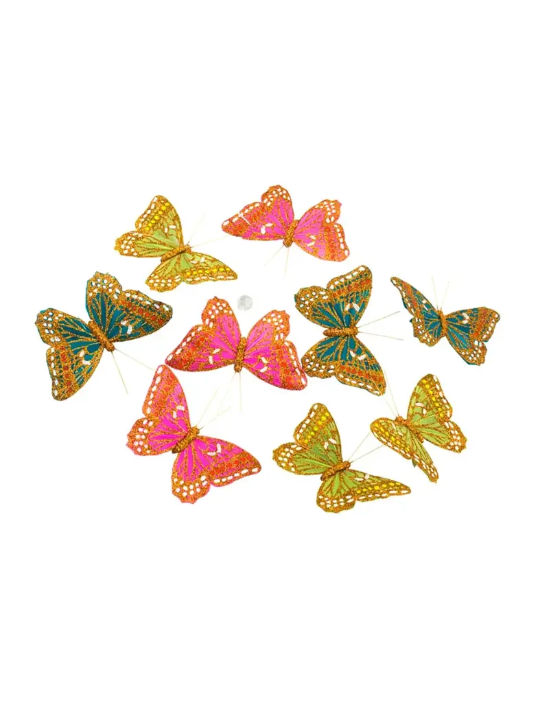 World Buyers Summer Glitter Butterfly Garland
