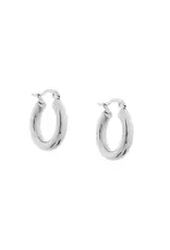 Marlyn Schiff 3/4" Stainless Hollow Hoop Earrings