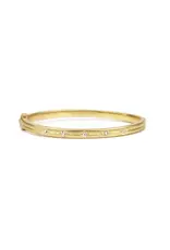 Marlyn Schiff Thin Cubic Zirconia Star Stone Metal Bangle Bracelet