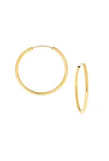 Marlyn Schiff Gold Plated 1" Infinity Hoop Earrings