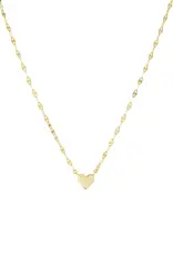 Marlyn Schiff Gold Plated Baby Heart Necklace