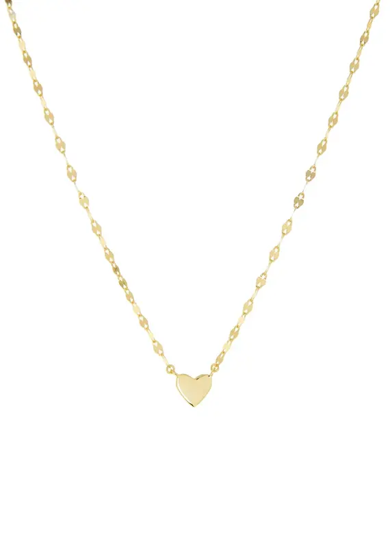 Marlyn Schiff Gold Plated Baby Heart Necklace