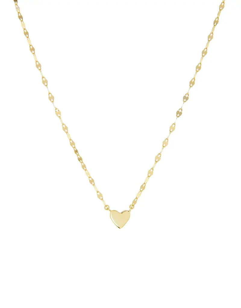 Marlyn Schiff Gold Plated Baby Heart Necklace