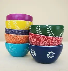 Venture Imports Two Pattern Bowl