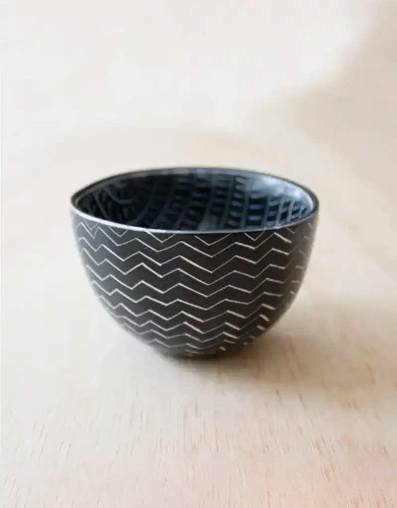 Venture Imports Two Pattern Bowl