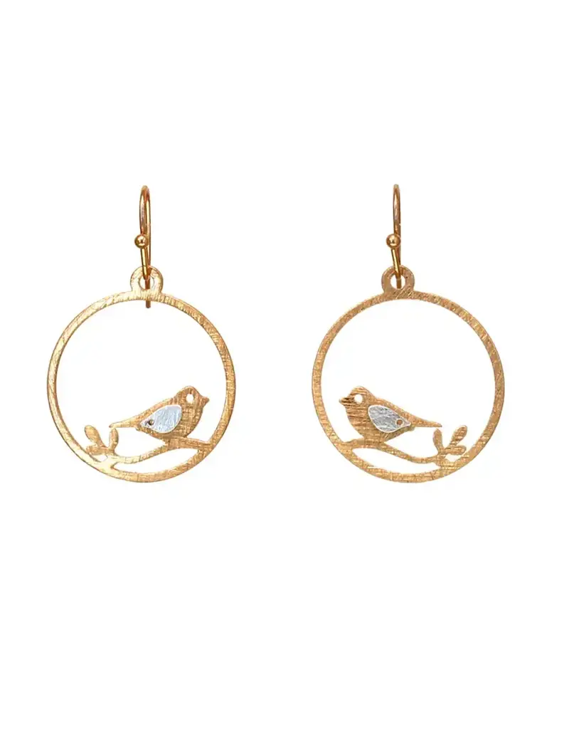 Kole Little Bird Brass Earrings