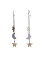 Kole Two-Tone Celestial Earrings