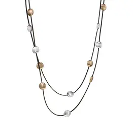 Kole Double Beaded Cord Necklace