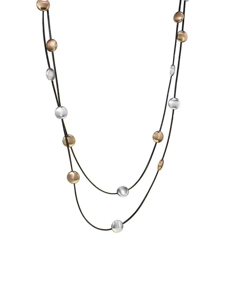 Kole Double Beaded Cord Necklace