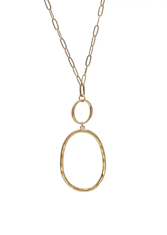 Kole Long Open Link Double Oval Necklace
