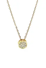 Kole Small Round Cubic Zirconia Pendant Necklace