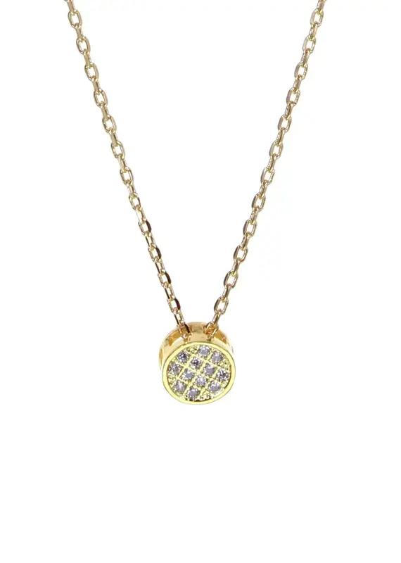 Kole Small Round Cubic Zirconia Pendant Necklace