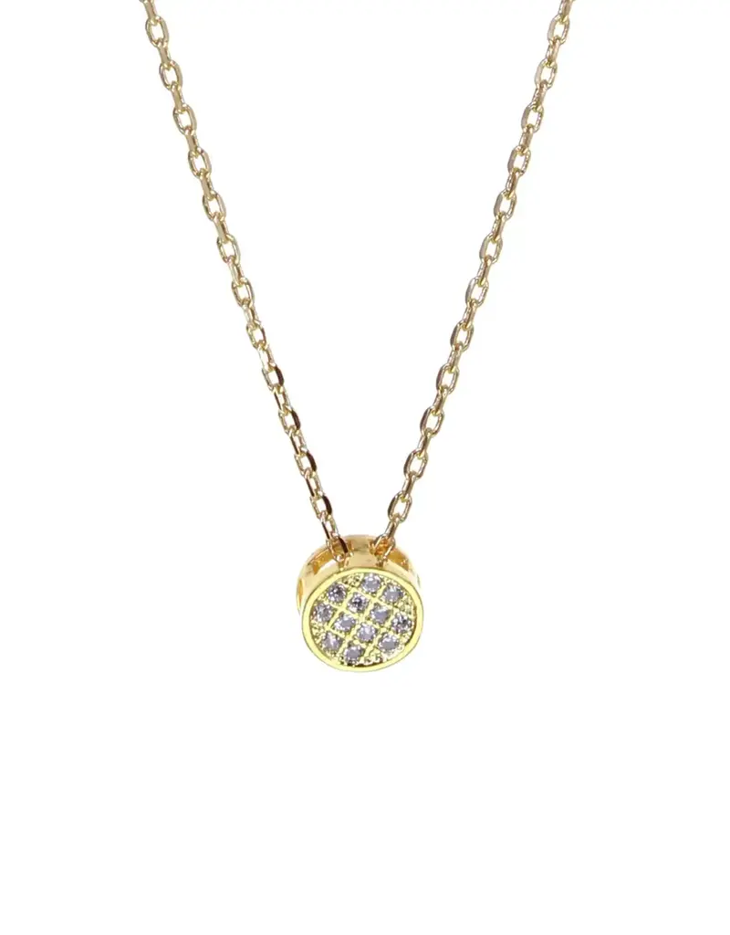 Kole Small Round Cubic Zirconia Pendant Necklace