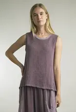 Tempo Paris Sleeveless Dual Texture Top