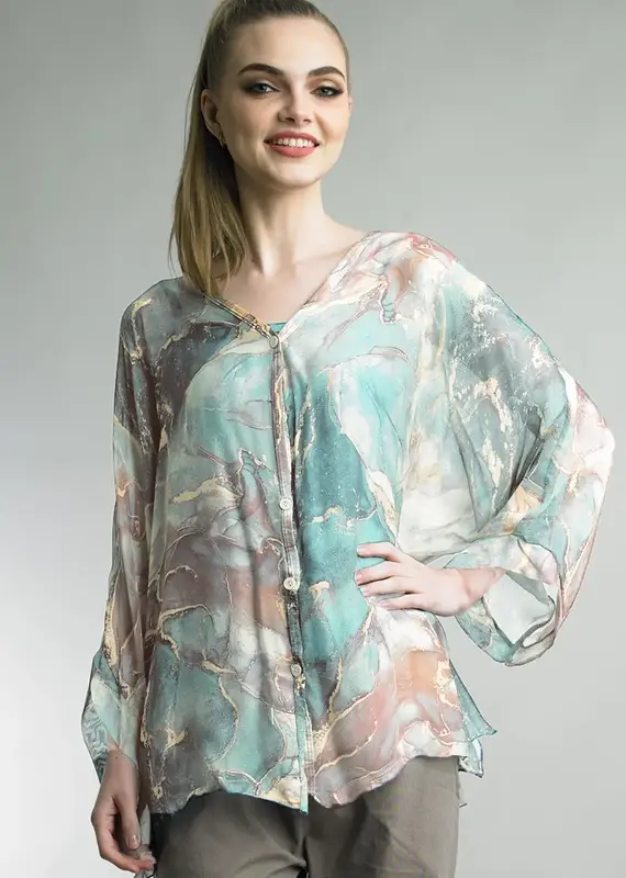 Tempo Paris Marble Print Tunic