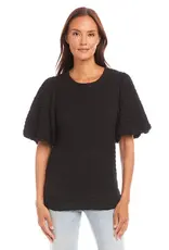 Karen Kane Puff Sleeve Textured Top
