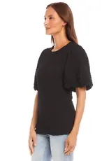 Karen Kane Puff Sleeve Textured Top