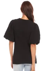 Karen Kane Puff Sleeve Textured Top