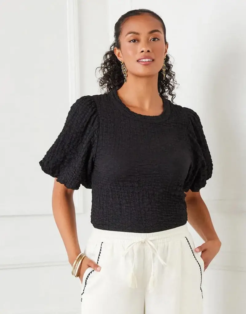 Karen Kane Puff Sleeve Textured Top