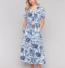 Charlie B Floral Print Cotton Maxi Dress