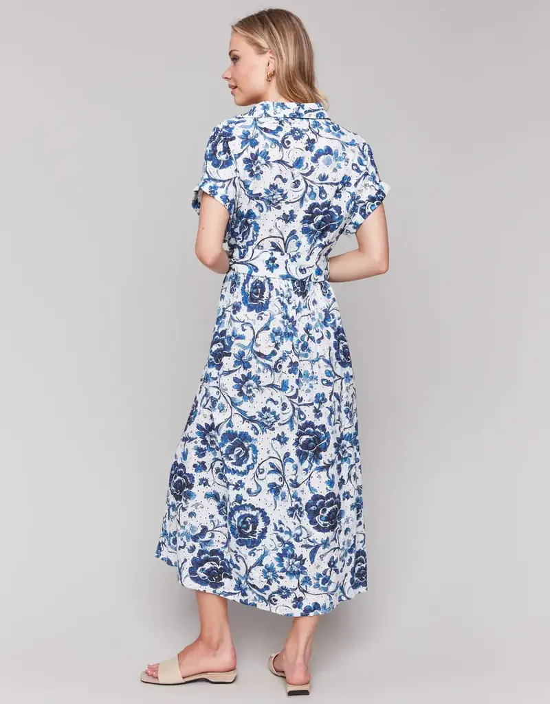 Charlie B Floral Print Cotton Maxi Dress