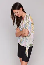 Charlie B Dolman Sleeve Cotton Blouse