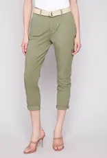 Charlie B Slim Fit Pants with Belt