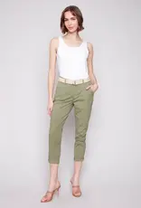 Charlie B Slim Fit Pants with Belt