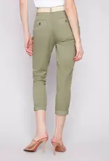 Charlie B Slim Fit Pants with Belt