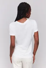Charlie B Embroidered Cotton V-Neck Tee