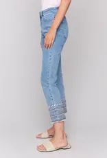 Charlie B Embroidered Hem Jeans