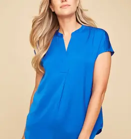 Renuar Split Neck Top