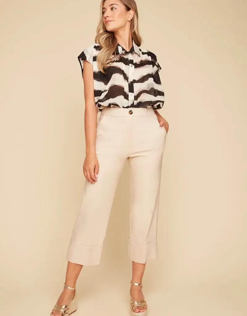 Renuar Cuff Crop Ankle Pants