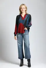 APNY Cropped Wide Leg Pants with Patch Pockets