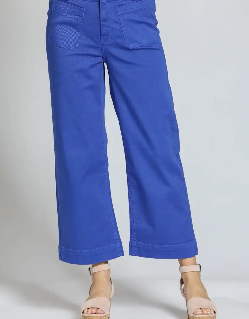 APNY Cropped Wide Leg Pants with Patch Pockets