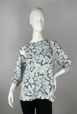 Nally & Millie Twist Sleeve Crew Neck Top