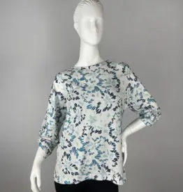 Nally & Millie Twist Sleeve Crew Neck Top