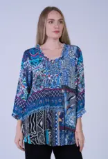 Shana Apparel Ruched Tunic Top