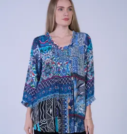 Shana Apparel Ruched Tunic Top