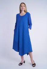 Shana Apparel Mixed Media Puff Dress