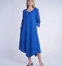 Shana Apparel Mixed Media Puff Dress