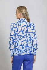 APNY Puff Sleeve Blouse With Ruched Detail