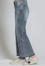 APNY Silver Chevron Wide Leg Crop Jeans