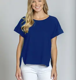 APNY Roll-Up Tee With High Low Hem