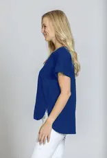 APNY Roll-Up Tee With High Low Hem